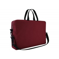 Сумка-портфель "Optima" №O95240 A4+ текстильна, бургунді