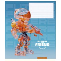 Зошит 12арк. кос.лін. Школярик "We can be best friend" виб.УФ-лак №012-3461C(30)(300)