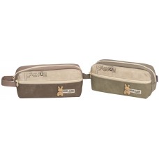 Пенал-гаманець "Safari" 2від.,22х5х9см,з кишенею,асорті №25733S