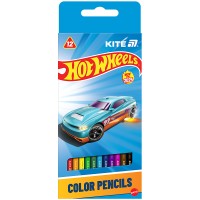 Олівці кольор. 12 кольор. Kite №HW25-053 Hot Wheels тригран.(12)(240)