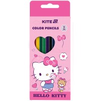 Олівці кольор. 12 кольор. Kite №HK25-054 Hello Kitty двостор.(12)(240)