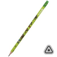 Олівець гр. "Kite" №NT25-046 Ninja Turtles з гумкою,тригран.,в тубі(36)
