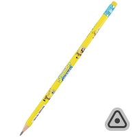 Олівець гр. "Kite" №SB25-046 Sponge Bob з гумкою,тригран.,в тубі(36)