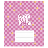 Зошит 18арк. лін. Star "Good vibes only(дівч)" ВД-лак №018-3561L(25)(250)