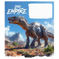 Зошит 12арк. кос.лін. Школярик "Dino empire" ВД-лак №012-3490C(30)(300)