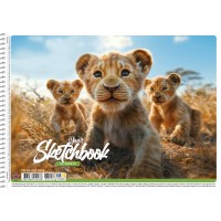 Альбом для малюв. на пруж. 30/100 А4 "Star" УФ-лак №PB-SC-030-8550/Школярик/(9)(108)(81)