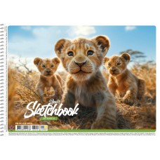 Альбом для малюв. на пруж. 30/100 А4 "Star" УФ-лак №PB-SC-030-8550/Школярик/(9)(108)(81)
