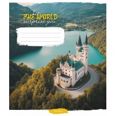 Зошит 96арк. кліт. Школярик "Let the world surprise yo" ВД-лак №096-3548K(5)(50)