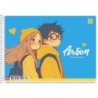 Альбом для малюв. на пруж. 20/120 А4 №PB-SC-020-8045/Школярик/