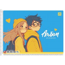 Альбом для малюв. на пруж. 20/120 А4 №PB-SC-020-8045/Школярик/