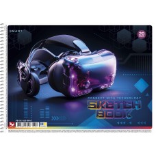 Альбом для малюв. на пруж. 20/120 А4 №PB-SC-020-8047/Школярик/