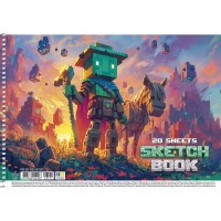 Альбом для малюв. на пруж. 20/120 А4 №PB-SC-020-8535/Школярик/(9)(108)