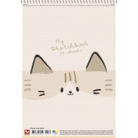 Альбом для малюв. на пруж. 30/120 А4 софт тач №PB-SC-030-8039/Школярик/(9)(63)