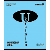 Зошит 24арк. лін. "Kite" Предметка-Укр. мова софт тач+УФ,Bright №K25-240-19