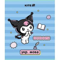 Зошит 24арк. лін. "Kite" Предметка-Укр. мова софт тач+УФ,Kuromi №HK25-240-9