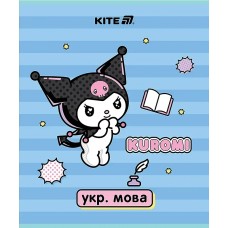 Зошит 24арк. лін. "Kite" Предметка-Укр. мова софт тач+УФ,Kuromi №HK25-240-9