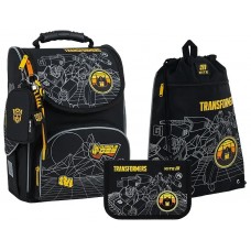 Набір: рюкзак 1від.,3карм.+пенал+сумка для взуття "Kite" Transformers №SET_TF25-501S