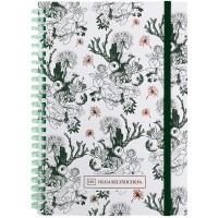 Блокнот пруж. А5 80арк. кліт. карт. обкл. "Green birds" №8471-3-A-OS/Axent/(5)(50)