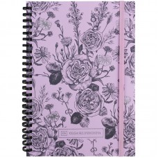 Блокнот пруж. А5 80арк. кліт. карт. обкл. "Pink Roses" №8471-2-A-OS/Axent/(5)(50)