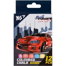 Крейда кольор. "Yes" №400522 12шт круг. Street Drift