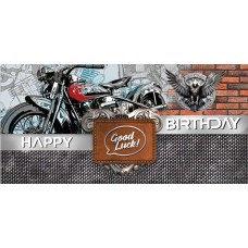 Конверт для грошей "Bike Happy birthday" (чол.) №2832/Фоліо/(25)