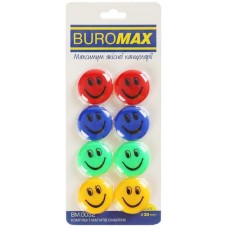 Маркер "Buromax" №BM.0032 Смайлик 8штх30мм