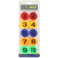 Маркер "Buromax" №BM.0034 Цифри 10штх30мм