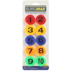 Маркер "Buromax" №BM.0034 Цифри 10штх30мм