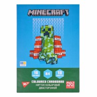 Картон кольор. А4 двостор.10арк./ 10кольор. Minecraft №955456/Yes/