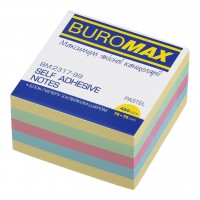 Блок/зам. кл. 75х75мм 450арк. пастель "Buromax" №2317-99(12)(144)