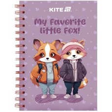 Блокнот пруж. А5 80арк. кліт. карт. обкл. Cute-4 №K25-1911-4/Kite/