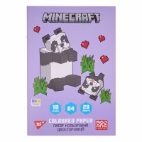 Папір кольор. А4 двостор. 20арк./ 20кольор. Minecraft.Spring №955462/Yes/