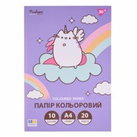Папір кольор. А4 одностор. 20арк./ 20кольор. Pusheen №955465/Yes/