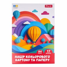 Набір картону і паперу кольор. А4 17арк. "Classic" №954902/1В/(25)