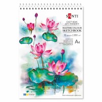 Скетчбук для акварелі пруж. 12/200 А4 №743299/Santi/(10)