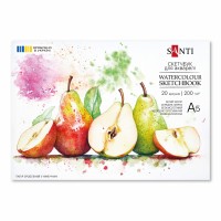 Скетчбук для акварелі 20/200 А5 №743294/Santi/(10)
