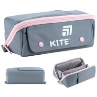 Пенал "Kite" сіро-рожевий №K25-2700-1