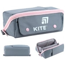 Пенал "Kite" сіро-рожевий №K25-2700-1