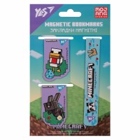 Закладка магніт. "Yes" №708344 Minecraft.Spring 3 шт,блакитні