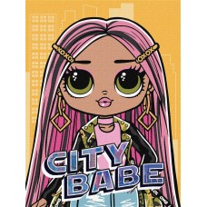 Картини по ном. акрил.для діт."LOL.Surprise!OMG.CityBabe"зі страз.30х40см№KHO6277/Ідейка/