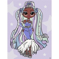 Картини по номерах акрил.для діт. стрази"LOLSurprise!OMG LadyBraids"30х40см№KHO6272/Ідейка