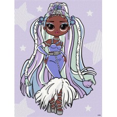 Картини по номерах акрил.для діт. стрази"LOLSurprise!OMG LadyBraids"30х40см№KHO6272/Ідейка