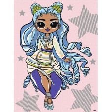 Картини по номерах акрил.для діт.стрази"LOLSurprise!OMG MissyFrost"30х40см№KHO6273/Ідейка