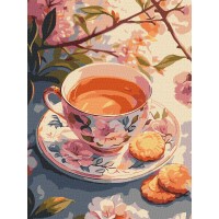 Картини по номерах акрил. "Квітковий чай" 30х40см №KHO5722/Ідейка/