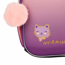 Ранець каркасний "Yes" H-100 Happy Kitty 2від.,3карм. №559839(4)