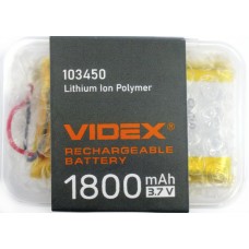 Акумулятор Videx Li-pol 18650,1800mAh №VLF-B103450-18