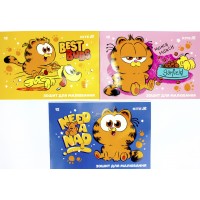 Альбом для малюв. на скобі 12 арк.гібр. лак + УФ лак "Garfield" №GF25-241/Kite/