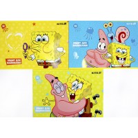 Альбом для малюв. на скобі 12 арк.софт тач + УФ лак "SpongeBob" №SB25-241/Kite/