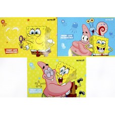Альбом для малюв. на скобі 12 арк.софт тач + УФ лак "SpongeBob" №SB25-241/Kite/