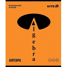 Зошит 48арк. кліт. "Kite" Предметка-Алгебра софт тач+УФ,Bright №K25-240-13(20)(320)